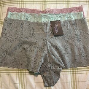 3 pack lace boyshort